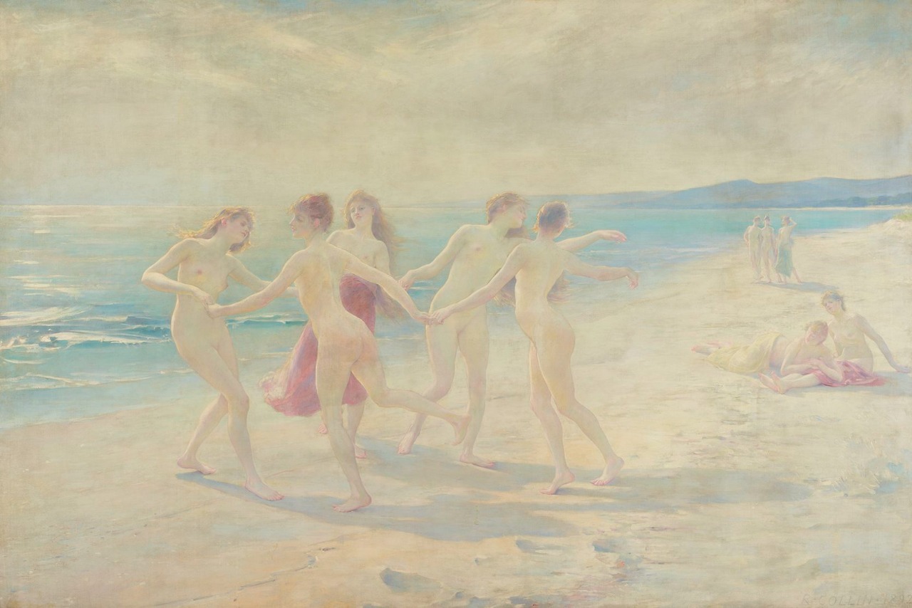 Louis-Joseph-Raphaël COLLIN &lt;At the Seaside&gt; 1892