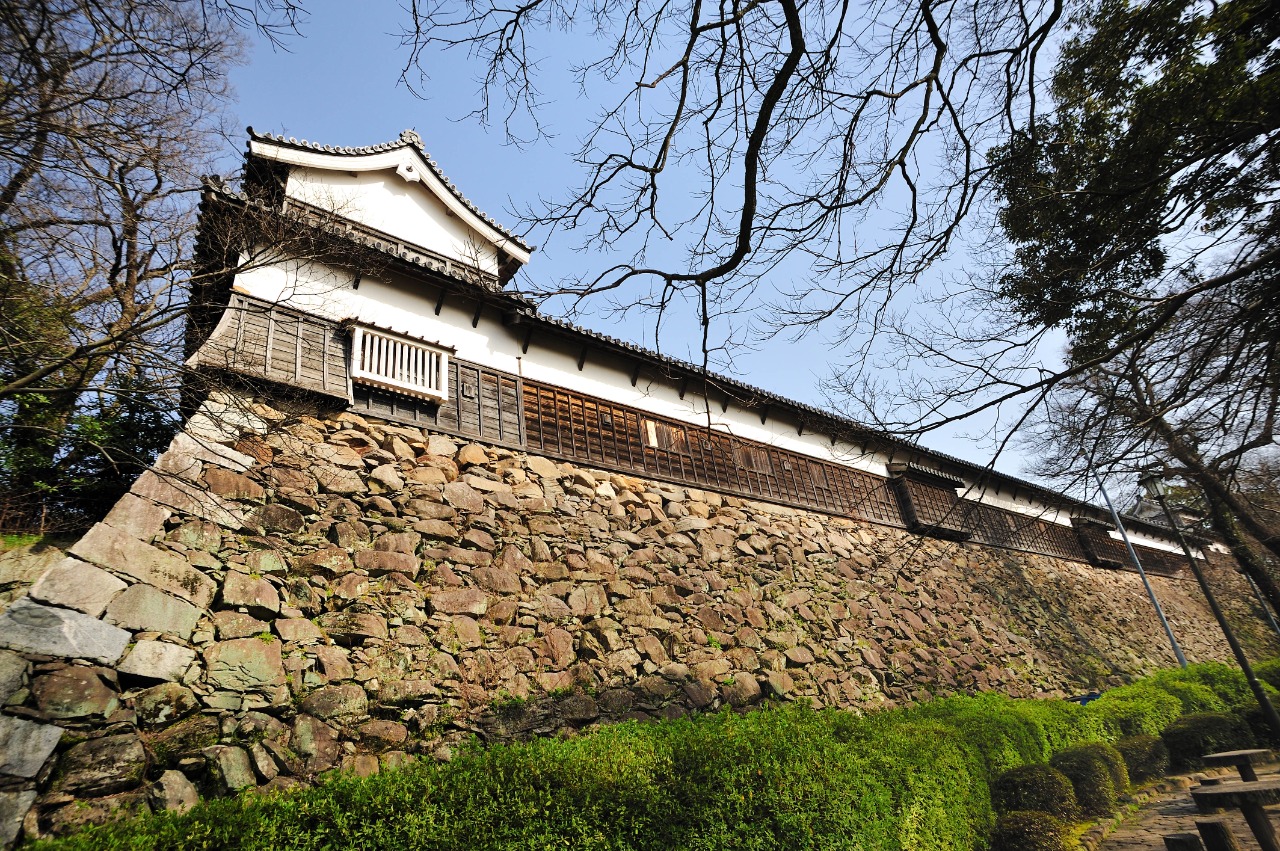 Minamimarutamon (watchtower) of Fukuoka Castle Ruins