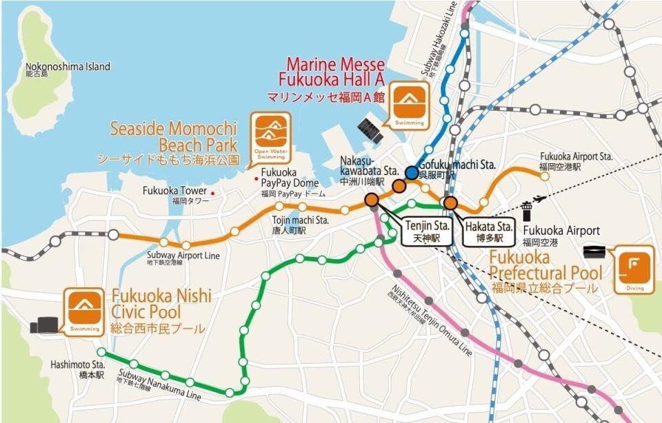 福岡會場交通地圖（英文PDF檔案）