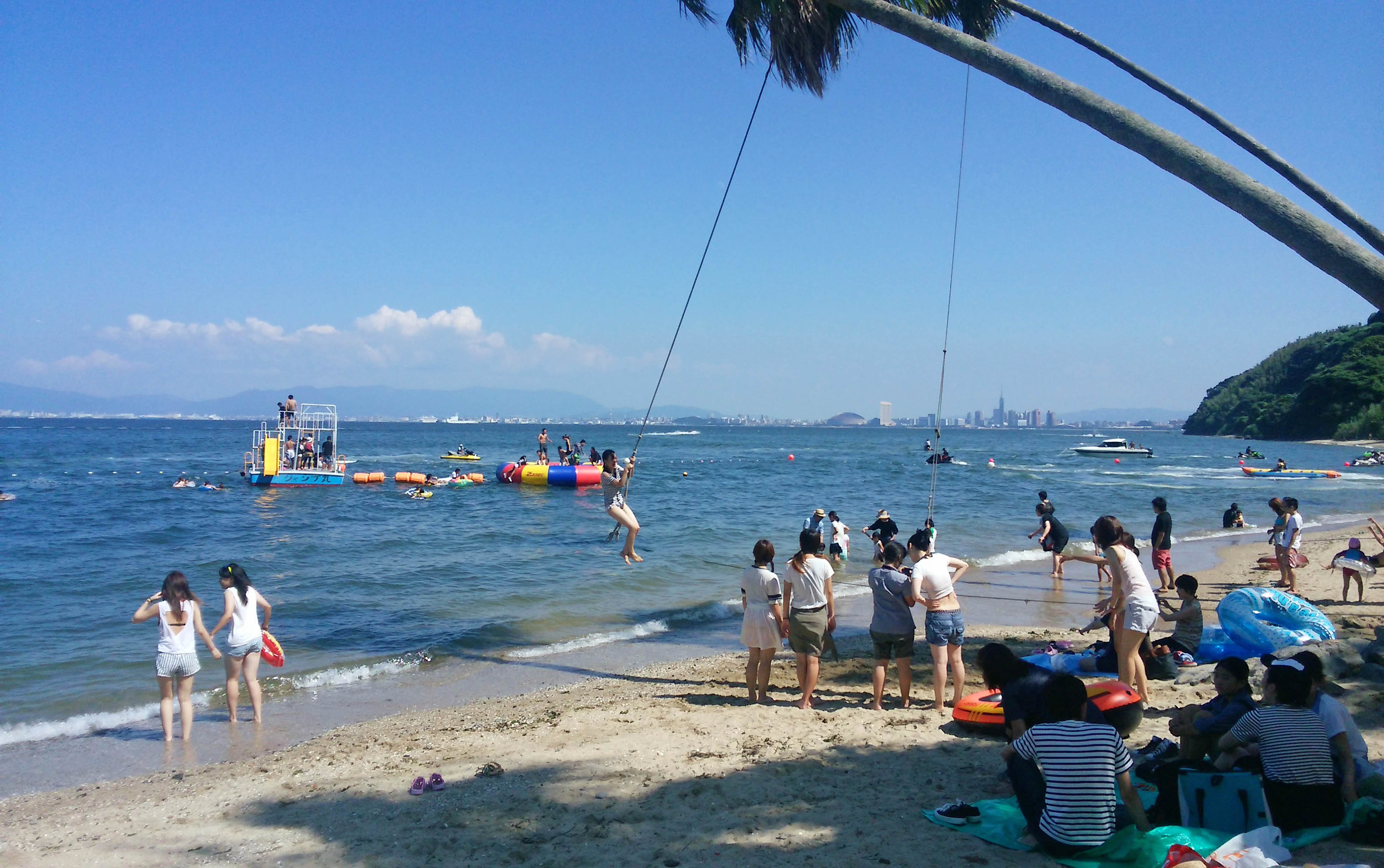 能古島露營村　海水浴場