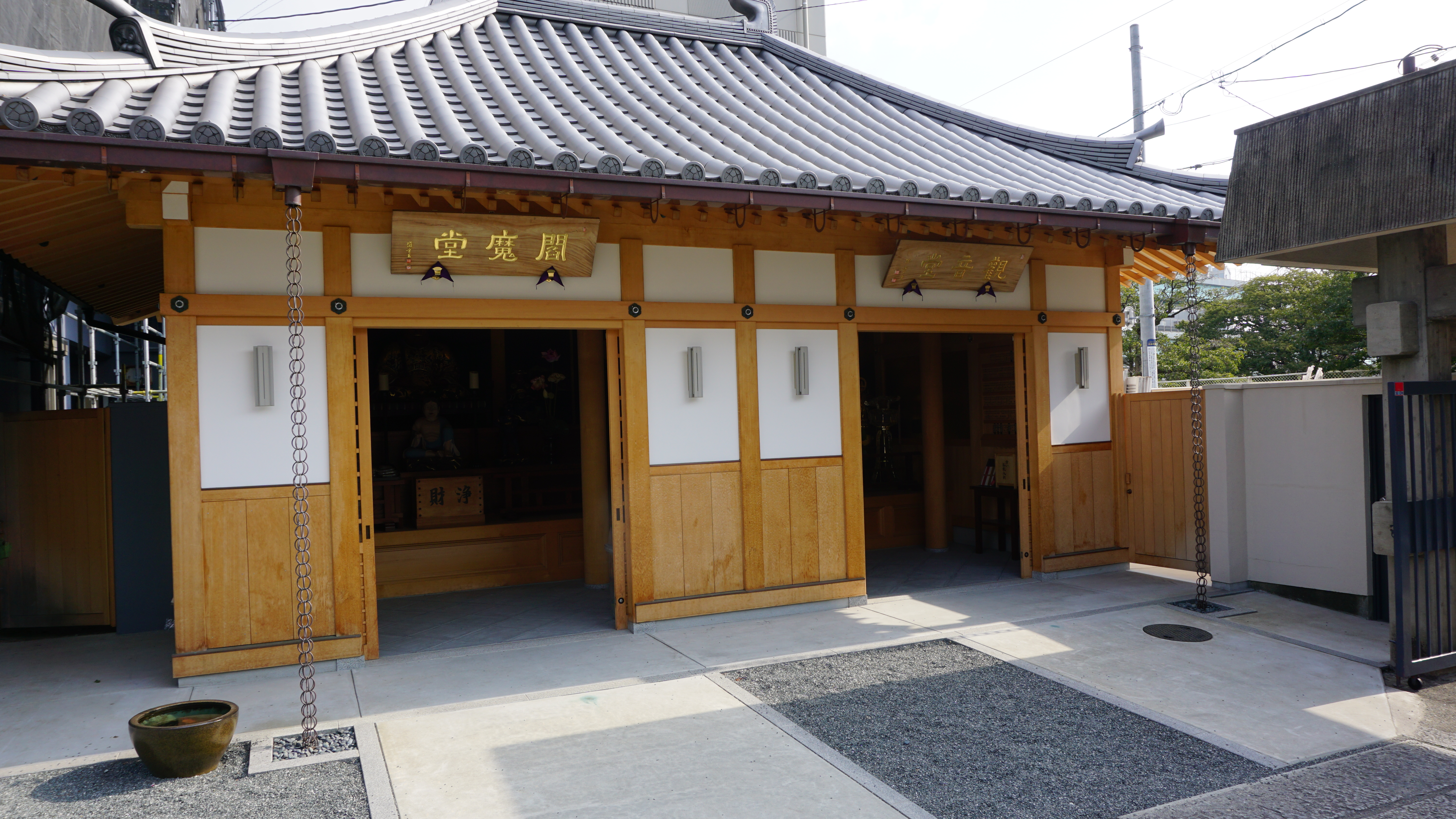 View from the exterior of the temple